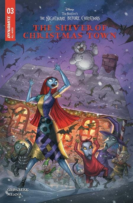 Dynamite Comic Books TIM BURTONS THE NIGHTMARE BEFORE CHRISTMAS THE SHIVER OF CHRISTMAS TOWN #3 CVR C ALAN QUAH VAR 72513036048903031 0126DE0718