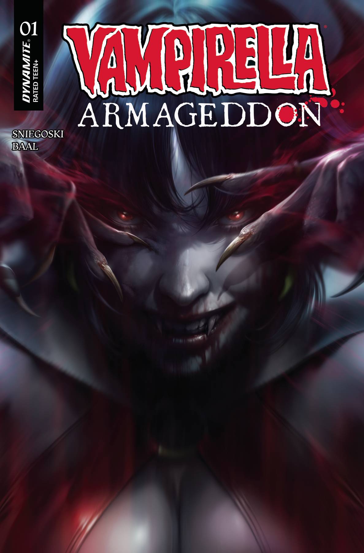 Dynamite Comic Books VAMPIRELLA ARMAGEDDON #1 CVR F MATTINA FOIL 72513035713701061 MAY250015