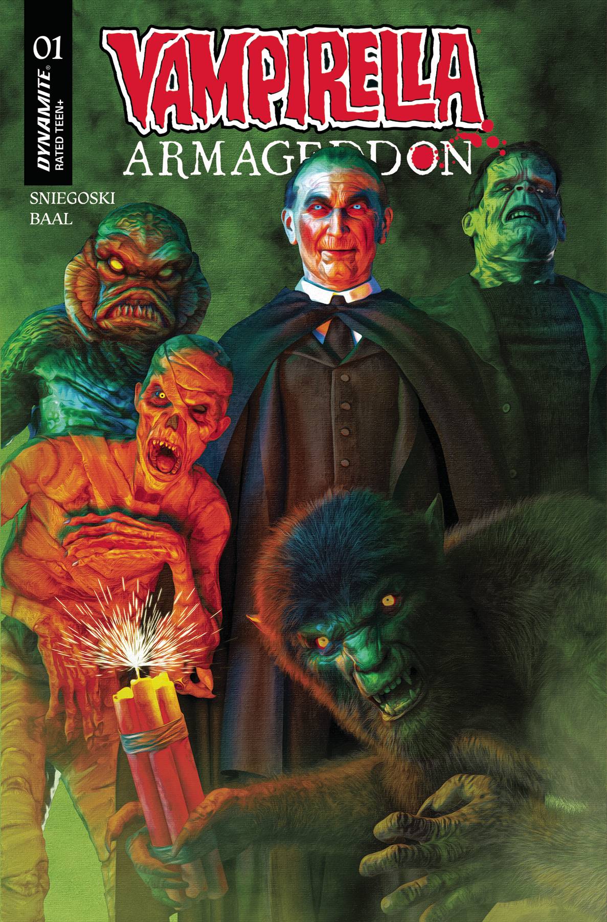 Dynamite Comic Books VAMPIRELLA ARMAGEDDON #1 CVR H SPEARS FOIL 72513035713701081 MAY250017