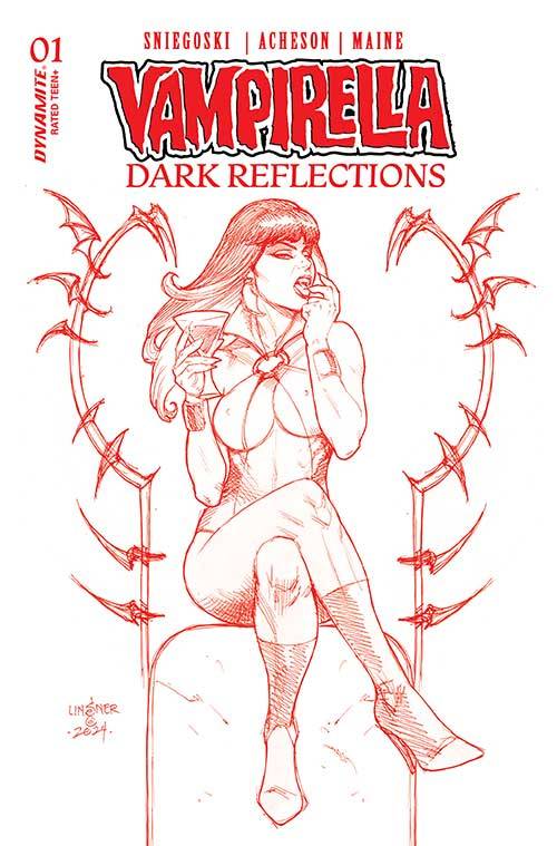 Dynamite Comic Books VAMPIRELLA DARK REFLECTIONS #1 CVR ZB 1:11 FOC INCV LINSN 72513034587501281