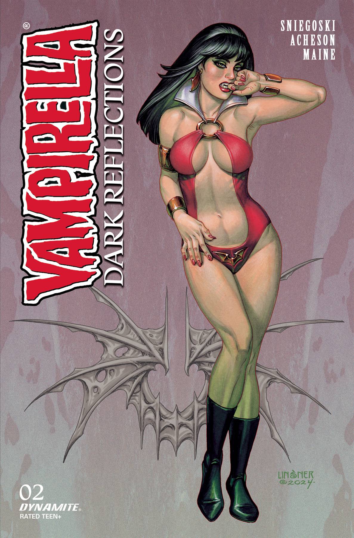 Dynamite Comic Books VAMPIRELLA DARK REFLECTIONS #2 CVR C LINSNER 72513034587502031 MAY240215