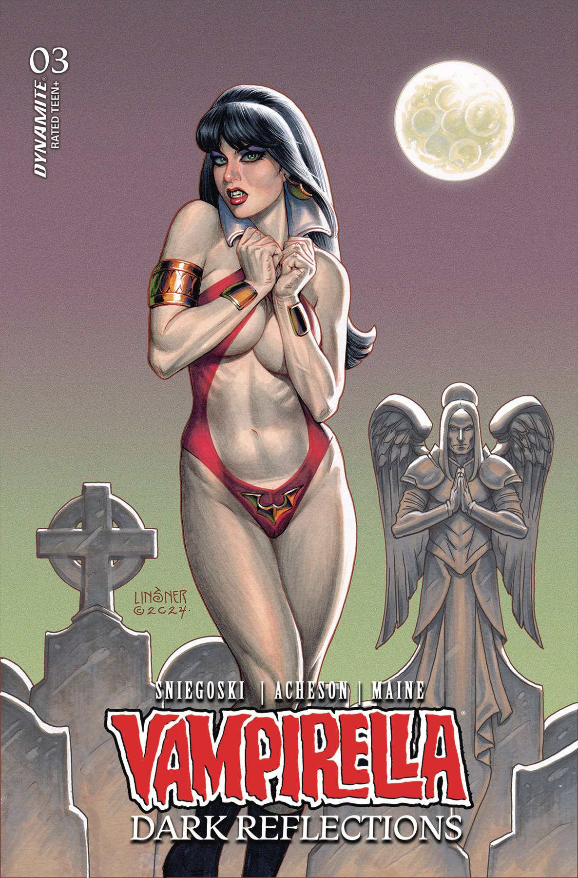 Dynamite Comic Books VAMPIRELLA DARK REFLECTIONS #3 CVR B LINSNER 72513034587503021 JUN240253