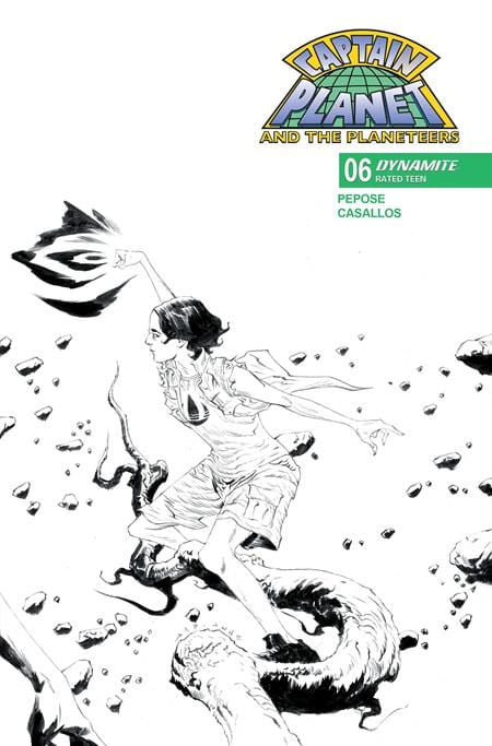 DYNAMITE Comics > Incentives CAPTAIN PLANET #6 CVR G INC 1:10 JAE LEE LINE ART VAR 72513035474706071 0725DE1206