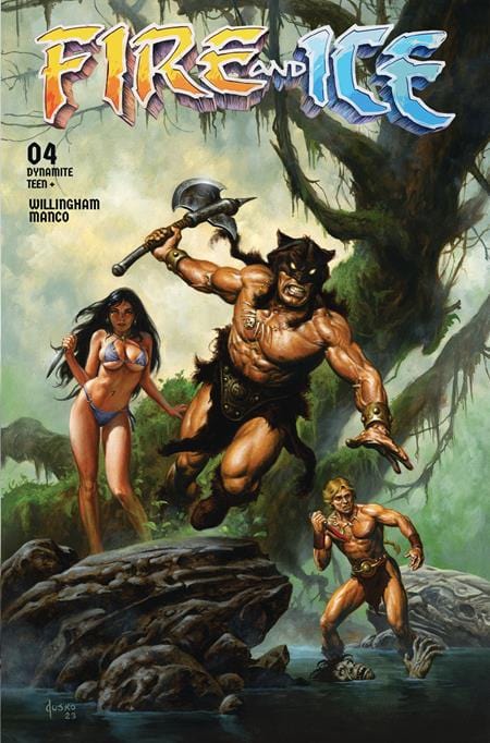 DYNAMITE Entertainment Comic Books FIRE AND ICE #4 CVR D JOE JUSKO VAR 72513033059804041 0825DE0619