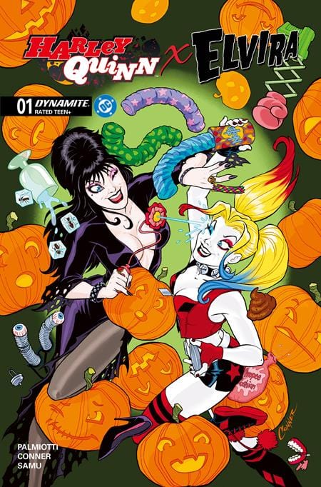 DYNAMITE Entertainment Comic Books HARLEY QUINN X ELVIRA #1 CVR A AMANDA CONNER 72513035710601011 0825DE0635