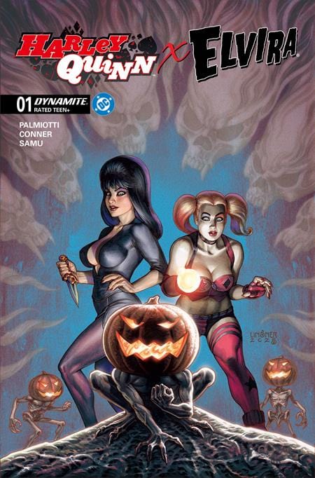 DYNAMITE Entertainment Comic Books HARLEY QUINN X ELVIRA #1 CVR C JOSEPH MICHAEL LINSNER VAR 72513035710601031 0825DE0637