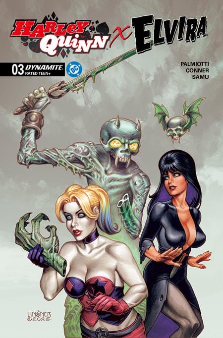 DYNAMITE Entertainment Comic Books HARLEY QUINN X ELVIRA #3 CVR C JOSEPH MICHAEL LINSNER VAR 72513035710603031 1025DE0585