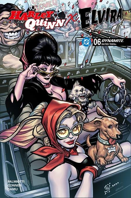 DYNAMITE Entertainment Comic Books HARLEY QUINN X ELVIRA #6 CVR B CHAD HARDIN VAR 72513035710606021 0126DE0634