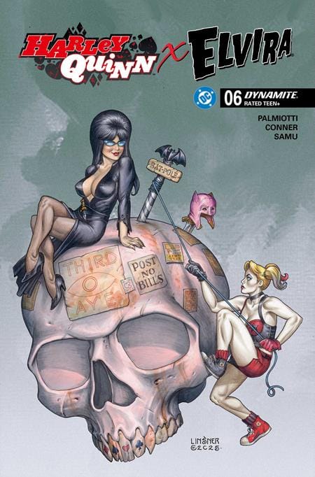 DYNAMITE Entertainment Comic Books HARLEY QUINN X ELVIRA #6 CVR C JOSEPH MICHAEL LINSNER VAR 72513035710606031 0126DE0635