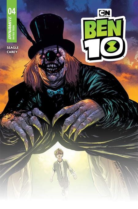 DYNAMITE Entertainment Comic Books > Incentives BEN 10 #4 CVR M INC 1:50 ROBERT CAREY SIGNED BY STEVEN T. SEAGLE (NET) (Release Date: 08/05/2026) 72513036343504131 0626DE0666