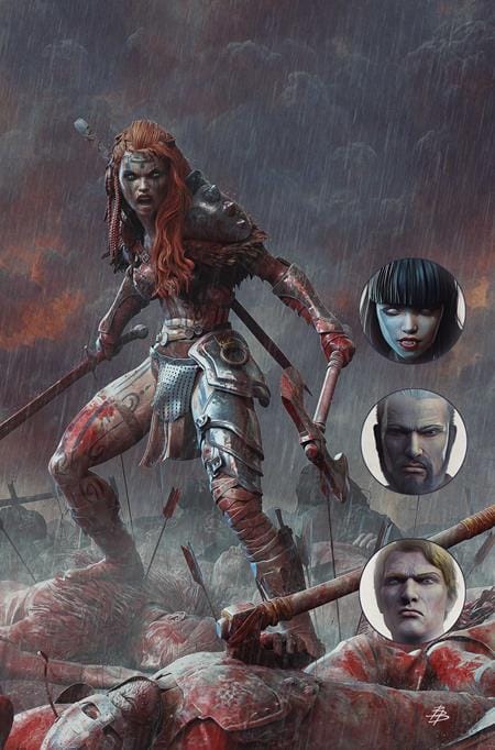 DYNAMITE Entertainment Comic Books > Incentives GIANT SIZED SAVAGE TALES (ONE SHOT) CVR K INC 1:15 BJORN BARENDS RED SONJA VIRGIN VAR 72513036402901111 0226DE0664