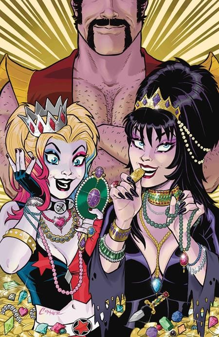 DYNAMITE Entertainment Comic Books > Incentives HARLEY QUINN X ELVIRA #5 CVR L INC 1:20 AMANDA CONNER JEWELS VIRGIN VAR 72513035710605121 1225DE0620
