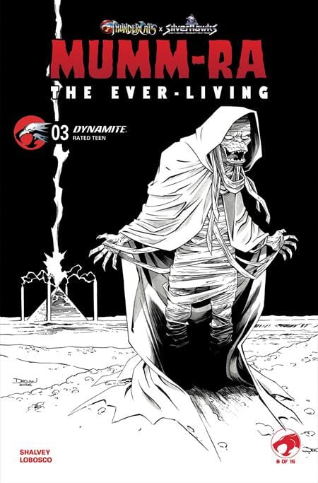 DYNAMITE Entertainment Comic Books > Incentives MUMM RA THE EVER LIVING #3 CVR L INC 1:7 DECLAN SHALVEY LINE ART VIRGIN VAR 72513036403603121 0426DE8408