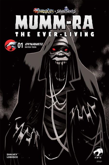 DYNAMITE Entertainment Comic Books > Incentives MUMMRA THE EVERLIVING #1 CVR K INC 1:20 JOHN AMOR B&W VAR 72513036403601111 0226DE0675