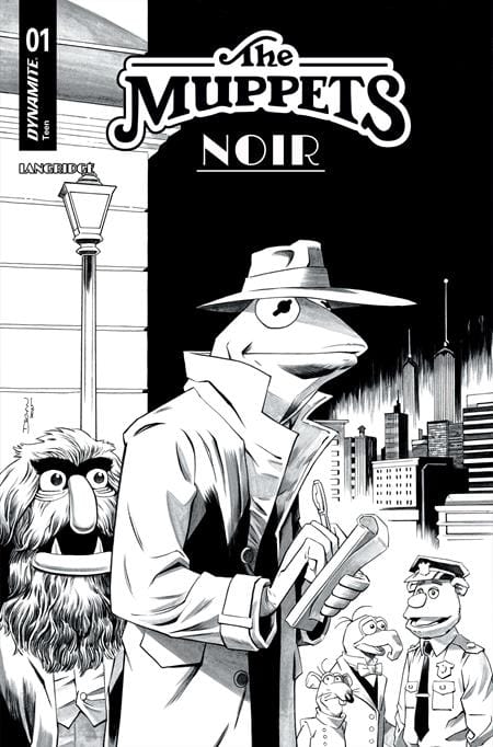 DYNAMITE Entertainment Comic Books > Incentives MUPPETS NOIR #1 CVR F INC 1:10 DECLAN SHALVEY LINE ART VAR 72513036286501061 1225DE0636