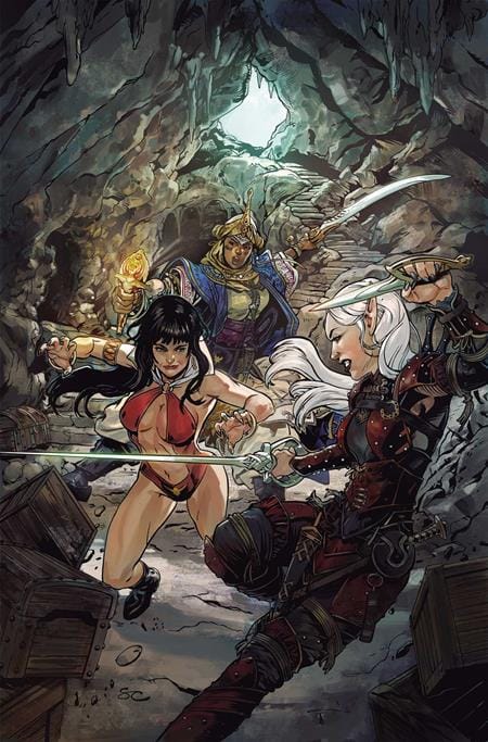 DYNAMITE Entertainment Comic Books > Incentives PATHFINDER VAMPIRELLA BLADE OF DARKNESS #1 CVR J INC 1:20 STEVEN CUMMINGS VIRGIN VAR (Release Date: 10/28/2026) 72513036738901101 0826DE0793