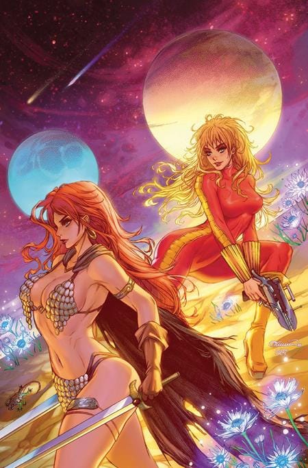 DYNAMITE Entertainment Comic Books > Incentives RED SONJA BARBARELLA #2 CVR K INC 1:20 COLLETTE TURNER VIRGIN VAR (Release Date: 12/02/2026) 72513036857702111 1026DE0696