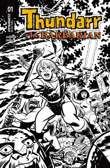 DYNAMITE Entertainment Comic Books > Incentives THUNDARR THE BARBARIAN #1 CVR N INC 1:20 MICHAEL CHO LINE ART VAR 72513036251301141 1125DE0633