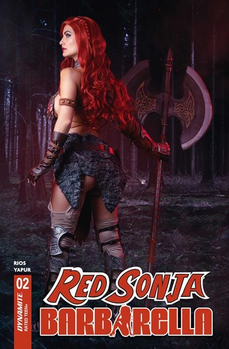 DYNAMITE Entertainment Comic Books RED SONJA BARBARELLA #2 CVR D COSPLAY IVY RED SONJA VAR (Release Date: 12/02/2026) 72513036857702041 1026DE0689