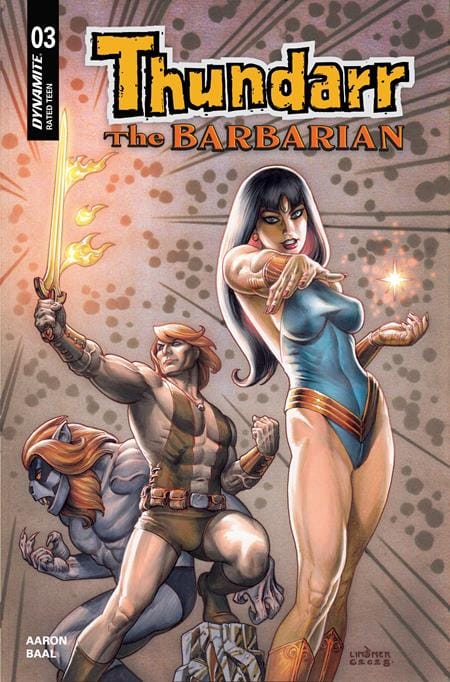 DYNAMITE Entertainment Comic Books THUNDARR THE BARBARIAN #3 CVR D JOSEPH MICHAEL LINSNER VAR 72513036251303041 0126DE0681
