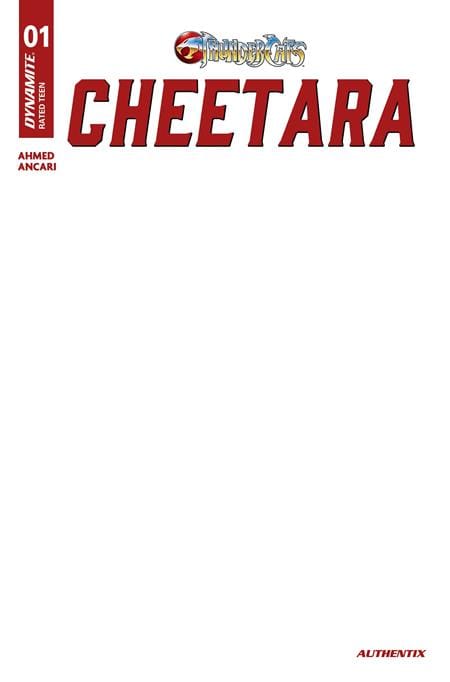 DYNAMITE Entertainment Comic Books THUNDERCATS CHEETARA #1 CVR F BLANK AUTHENTIX VAR (Release Date: 09/02/2026) 72513036736501061 0726DE0874