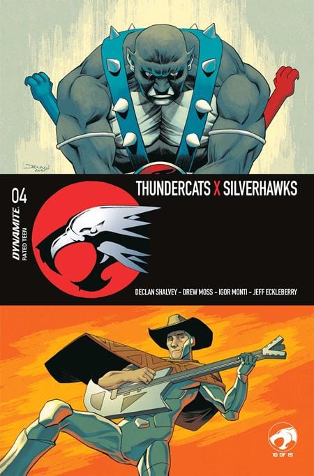 DYNAMITE Entertainment Comic Books THUNDERCATS X SILVERHAWKS #4 CVR A DECLAN SHALVEY VAR 72513036404304011 0526DE0823