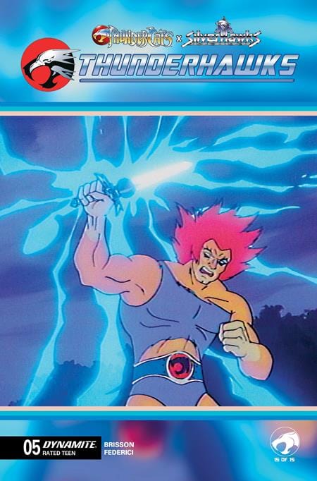 DYNAMITE Entertainment Comic Books THUNDERCATS X SILVERHAWKS THUNDERHAWKS #5 CVR E ANIMATION ART VAR (Release Date: 08/26/2026) 0626DE0800