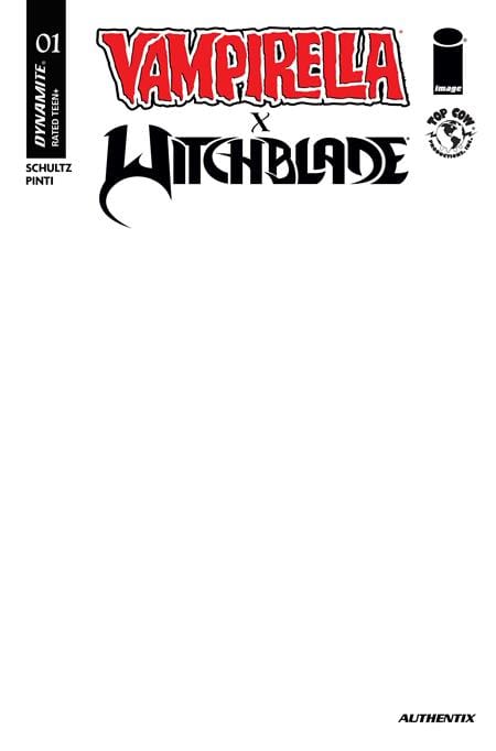 DYNAMITE Entertainment Comic Books VAMPIRELLA X WITCHBLADE SPECIAL #1 (ONE SHOT) CVR F BLANK AUTHENTIX VAR (Release Date: 09/23/2026) 72513036739601061 0726DE0898