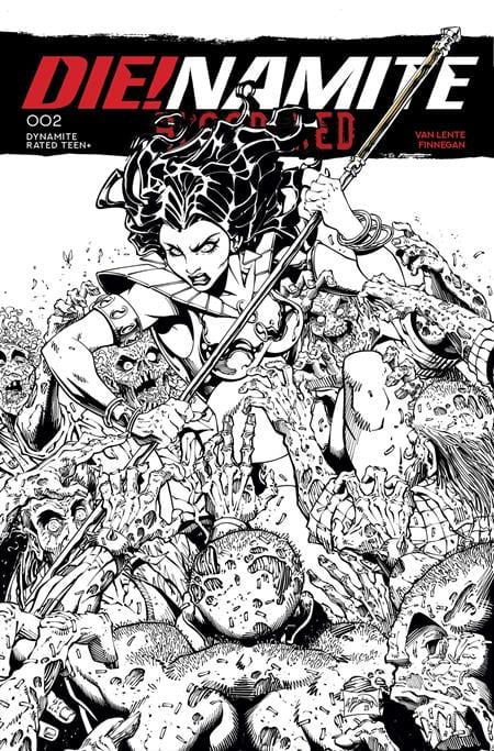 DYNAMITE Entertainment Comics > Incentives DIENAMITE BLOOD RED #2 CVR K INC 1:7 WILL ROBSON LINE ART FOC BONUS VAR 72513035985802111 0925DE8140