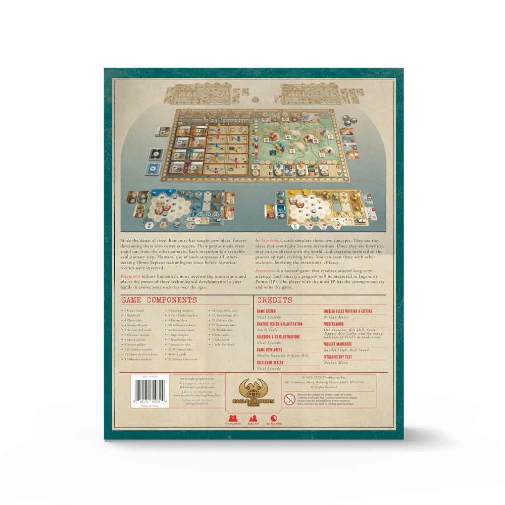 Eagle-Gryphon Games Board Games > Large Box Games Inventions: Evolution of Ideas 78384636 102420