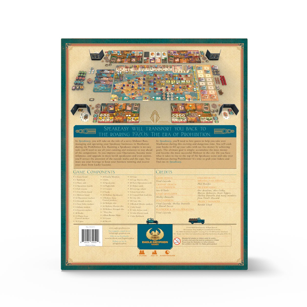 Eagle-Gryphon Games Board Games > Large Box Games Speakeasy 810131320577 102456