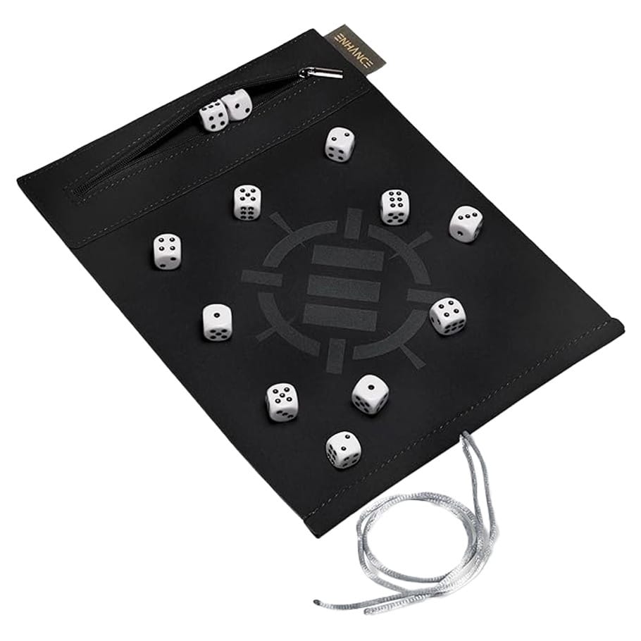 Enhance Gaming Game Supplies > Dice Towers/Trays/Cups Enhance: Roll on a Scroll: 12D6: Black 637836629985 ACPTDR6100WTEW