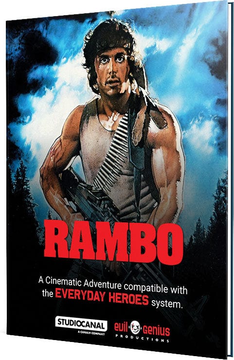 evil genuis gaming Tabletop Games > Role-Playing Games Everyday Heroes RPG: Rambo Cinematic Adventure 9798986555232 EVL 09000