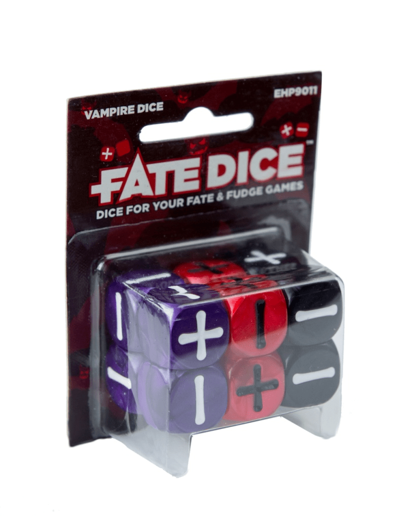 Evil Hat Productions Dice > Other Dice Fate Core RPG: Fate Dice 12ct - Vampire 9781613170601 EHP 9011
