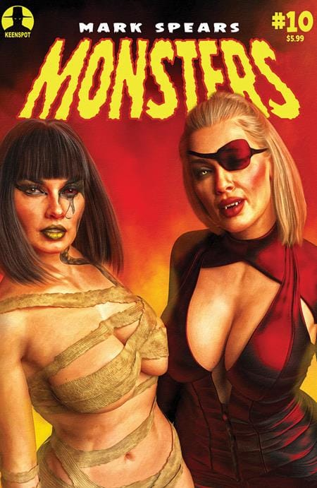 Ex Posse Holdings Comic Books MARK SPEARS MONSTERS #10 CVR D MARK SPEARS BLOOD & BEAUTY VAR 60283502333101041 0326EX0759