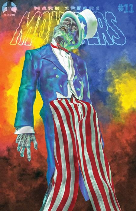 Ex Posse Holdings Comic Books MARK SPEARS MONSTERS #11 CVR D MARK SPEARS RED WHITE & DEAD VAR 60283502333101141 0526EX0878