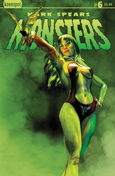 Ex Posse Holdings Comic Books MARK SPEARS MONSTERS #6 CVR C MARK SPEARS VAMPIRELLA VAR 60283502299000631 0525EX543