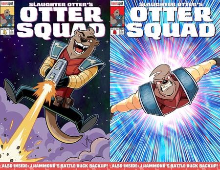 Ex Posse Holdings Comic Books OTTER SQUAD #4 CVR C MIKE LEMAY & MATT RODGERS STAR SPANGLED SPOT FOIL VAR 60283502321800431 0526EX0883