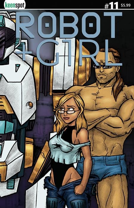 Ex Posse Holdings Comic Books ROBOT + GIRL #11 CVR B MIKE WHITE RIGHT SIDE CONNECTING COVER BAGGED WITH TRADING CARD VAR 70712974110301121 1225EX0764
