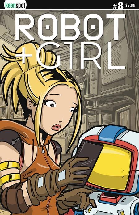 Ex Posse Holdings Comic Books ROBOT + GIRL #8 CVR B MIKE WHITE VAR 70712974110300821 0425EX521
