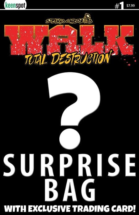 Ex Posse Holdings Comic Books WALK TOTAL DESTRUCTION #1 (ONE SHOT) CVR B STEFANO CARDOSELLI SURPRISE COVER BAGGED WITH TRADING CARD VAR (Release Date: 08/26/2026) 0626EX0851