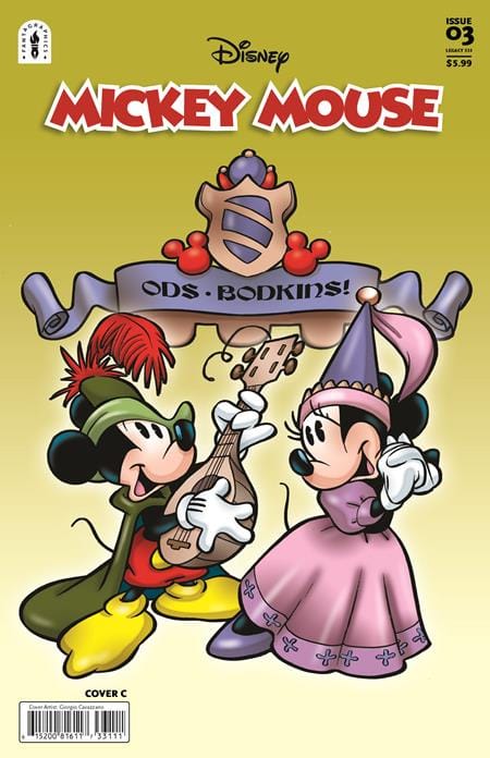 Fantagraphics Comic Books > Incentives MICKEY MOUSE LEGACY #333 RIPPLES IN TIME PART 2 (OF 2) CVR C INC 1:10 GIORGIO CAVAZZANO YELLOW VAR 61520081611733331 0126FB0777