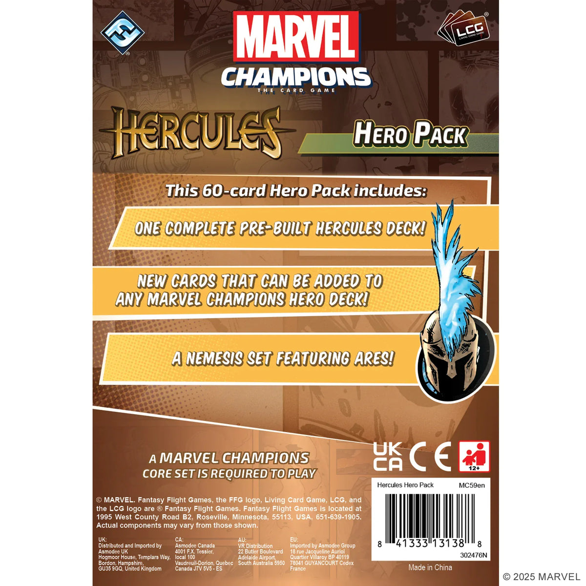Fantasy Flight Games Board Games > Expansions Marvel Champions: The Card Game - Hercules Hero Pack 841333131388 MC59EN