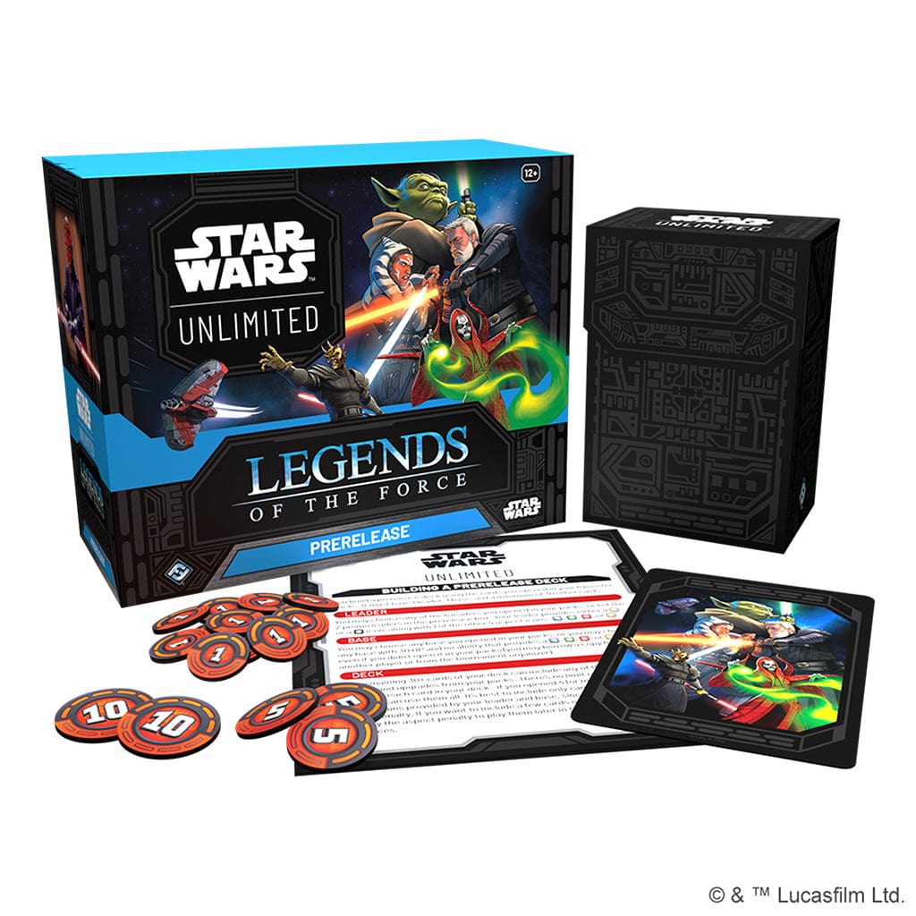 Fantasy Flight Games Trading Card Games > Star Wars Unlimited Star Wars: Unlimited -Legends of the Force: Prerelease Box 841333129958 SWH0504EN