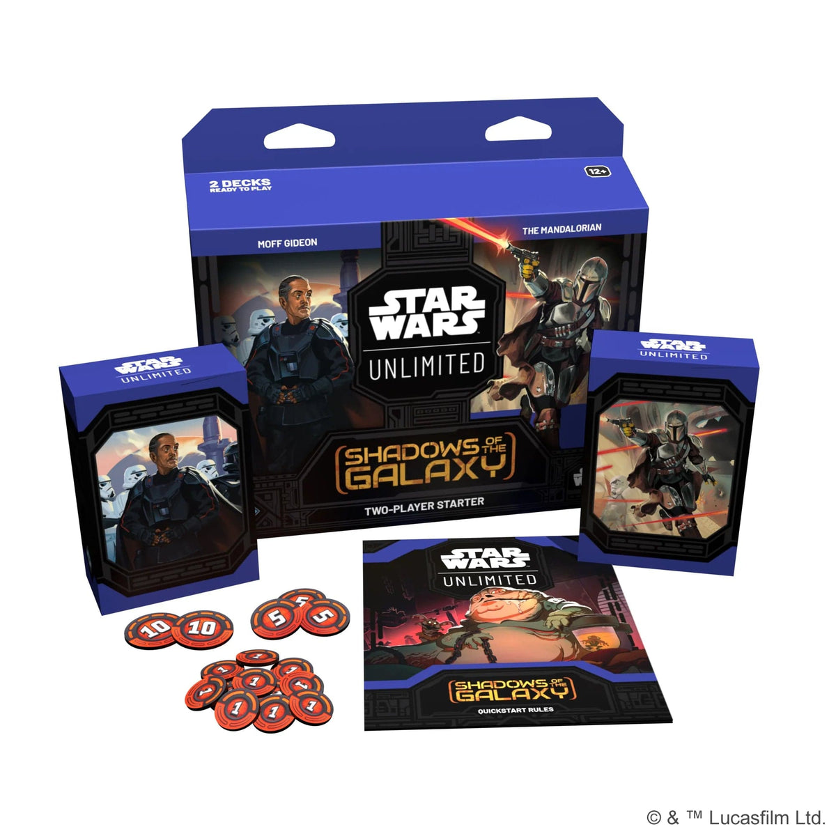 Fantasy Flight Games Trading Card Games > Star Wars Unlimited Star Wars Unlimited TCG: Shadows of the Galaxy - Two-Player Starter Set 841333122300 SWH0203EN