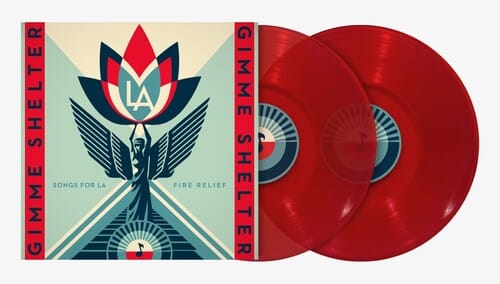 Flood Music > Vinyl Records Various Artists - Gimme Shelter: Songs for LA Fire Relief (Clear Vinyl, Red, Gatefold LP Jacket) 860006236014 FLOD1.1