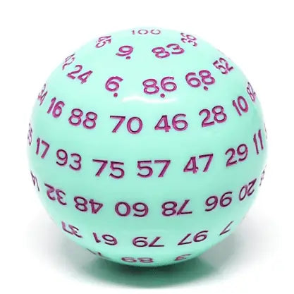 Foam Brain Games Dice 45mm D100 - Mint Rose 617629724851 FBG5045