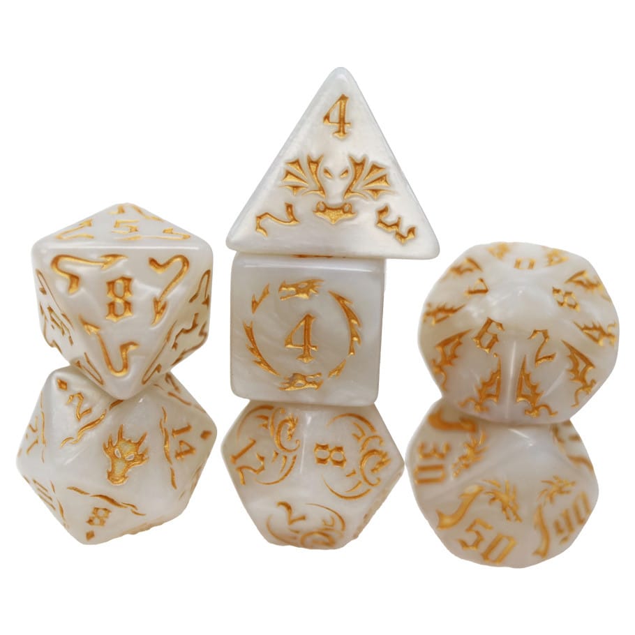 Foam Brain Games Dice > Other Dice 7-Set Drakes Flight: Spirit 840292513662 FBG2651