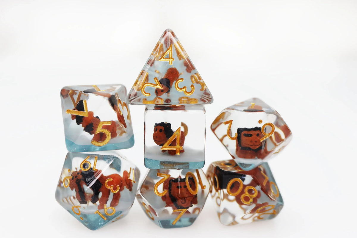 Foam Brain Games Dice > Other Dice Ferocious Feline RPG Dice Set 840292513617 FBG2646