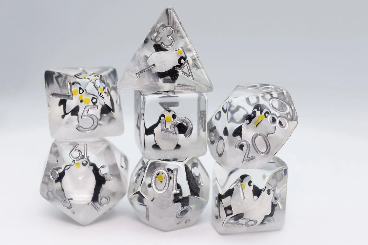 Foam Brain Games Dice > Other Dice Foam Brain Wholesale: RPG Dice Set - Baby Penguin 840292508927 FBG2482